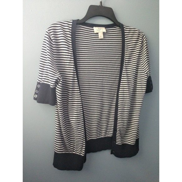 Ann Taylor Loft Striped Cardigan (Comfy + Chic!!) - Picture 2 of 6